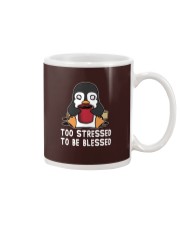 Penguins Too Stressed To Be Blessed Mug tile