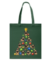 Pug Dog Christmas Tree 3 Tote Bag tile