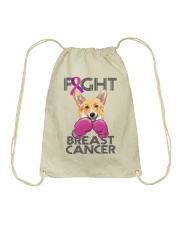Corgi Dog Fight Breast Cancer Corgi Breast Cancer Drawstring Bag tile