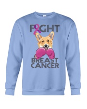 Corgi Dog Fight Breast Cancer Corgi Breast Cancer Crewneck Sweatshirt tile