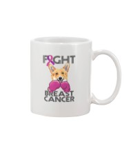 Corgi Dog Fight Breast Cancer Corgi Breast Cancer Mug tile