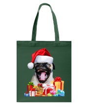 Pug Dog Cute Pug Santa Hat Presents Image Tote Bag tile