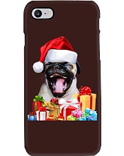 Pug Dog Cute Pug Santa Hat Presents Image Phone Case tile