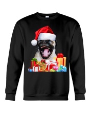 Pug Dog Cute Pug Santa Hat Presents Image Crewneck Sweatshirt tile