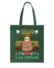 Sloth Old No I Am Vintage Tote Bag tile