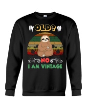 Sloth Old No I Am Vintage Crewneck Sweatshirt tile
