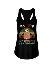 Sloth Old No I Am Vintage Ladies Flowy Tank tile