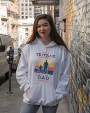 Veteran Is An Honor Being A Dad Is Priceless Hooded Sweatshirt lifestyle-unisex-hoodie-front-1