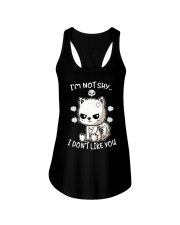 Samoyed Dog I'm Not Shy Ladies Flowy Tank tile