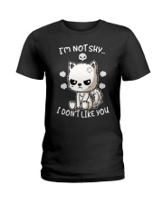 Samoyed Dog I'm Not Shy Ladies T-Shirt tile