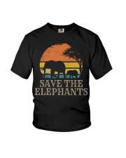 Elephants Save The Elephants Youth T-Shirt tile