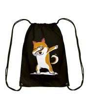 Shiba Inu Dog Dabbing Shiba Inu Drawstring Bag tile