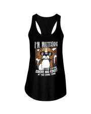 Beagle Dog I'm Multitasking Ladies Flowy Tank tile