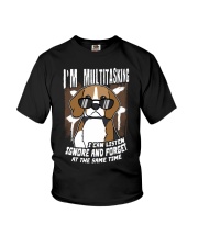 Beagle Dog I'm Multitasking Youth T-Shirt tile