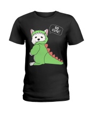 Samoyed Dog So Cute Ladies T-Shirt tile