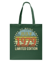 July Born July 1979 40th Birthday Tote Bag tile