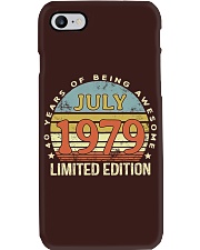 July Born July 1979 40th Birthday Phone Case tile