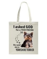 Terrier Dog He Sent Me A Yorkshire Terrier Tote Bag tile