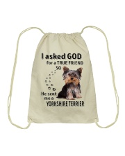 Terrier Dog He Sent Me A Yorkshire Terrier Drawstring Bag tile