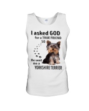 Terrier Dog He Sent Me A Yorkshire Terrier Unisex Tank tile