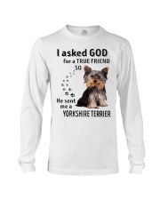 Terrier Dog He Sent Me A Yorkshire Terrier Long Sleeve Tee tile