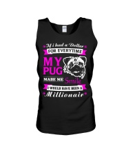 Pug Dog My Pug Made Me Smile Unisex Tank tile