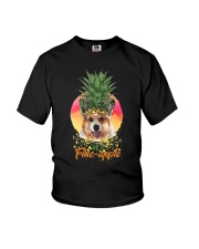 Corgi Dog Be A Fine Apple Youth T-Shirt tile