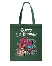 Dragon Sorry I'm Booked Tote Bag tile