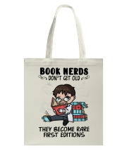 Book Nerds Don't Get Old Science Tote Bag tile
