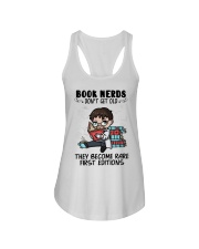 Book Nerds Don't Get Old Science Ladies Flowy Tank tile