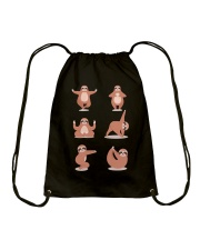 Sloth Yoga Funny For Yoga Lover Drawstring Bag tile