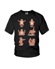 Sloth Yoga Funny For Yoga Lover Youth T-Shirt tile