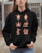 Sloth Yoga Funny For Yoga Lover Hooded Sweatshirt apparel-hooded-sweatshirt-lifestyle-07