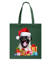Pug Dog Santa Hat Pug Dog Christmas Tote Bag tile
