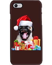 Pug Dog Santa Hat Pug Dog Christmas Phone Case tile