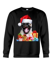 Pug Dog Santa Hat Pug Dog Christmas Crewneck Sweatshirt tile