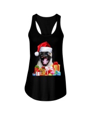 Pug Dog Santa Hat Pug Dog Christmas Ladies Flowy Tank tile