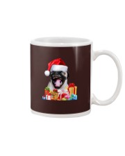 Pug Dog Santa Hat Pug Dog Christmas Mug tile