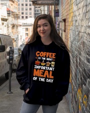 Coffee Is The Most Important Meal Of The Day Hooded Sweatshirt lifestyle-unisex-hoodie-front-1