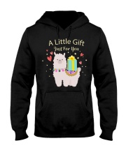 Llama A Little Gift Just For You Hooded Sweatshirt front