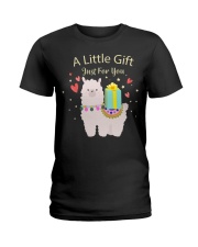 Llama A Little Gift Just For You Ladies T-Shirt tile