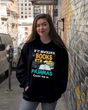 Book If It Involves Books And Pajamas Count Me Hooded Sweatshirt lifestyle-unisex-hoodie-front-1