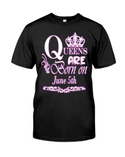 June Queens Are Born On June 5th Classic T-Shirt tile