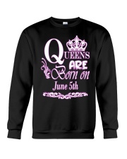 June Queens Are Born On June 5th Crewneck Sweatshirt tile