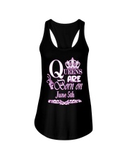 June Queens Are Born On June 5th Ladies Flowy Tank tile