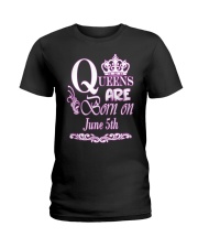 June Queens Are Born On June 5th Ladies T-Shirt tile
