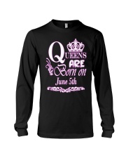 June Queens Are Born On June 5th Long Sleeve Tee tile
