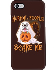 Bulldog Dog Normal People Scare Me Phone Case tile