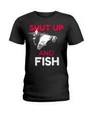 Fish Shut Up Fish Ladies T-Shirt tile