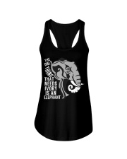 Elephants That Needs Ivory Is An Elephant Ladies Flowy Tank tile